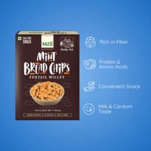 Bread Chips with Mint Flavor Refreshing and Crunchy Mint-Flavored Bread Chips (40g)
