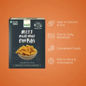 Millet Masala Corn Puffs Spicy and Crunchy (30g)